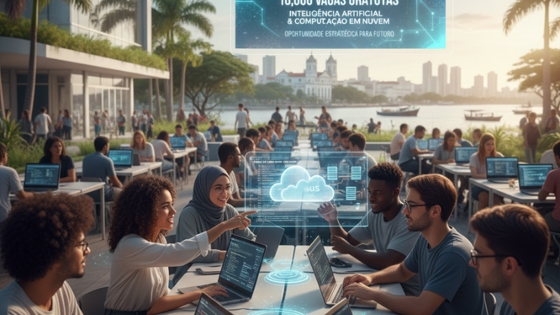 Recife abre 10 mil vagas em cursos gratuitos de inteligência artificial e computação em nuvem: oportunidade estratégica para o futuro digital